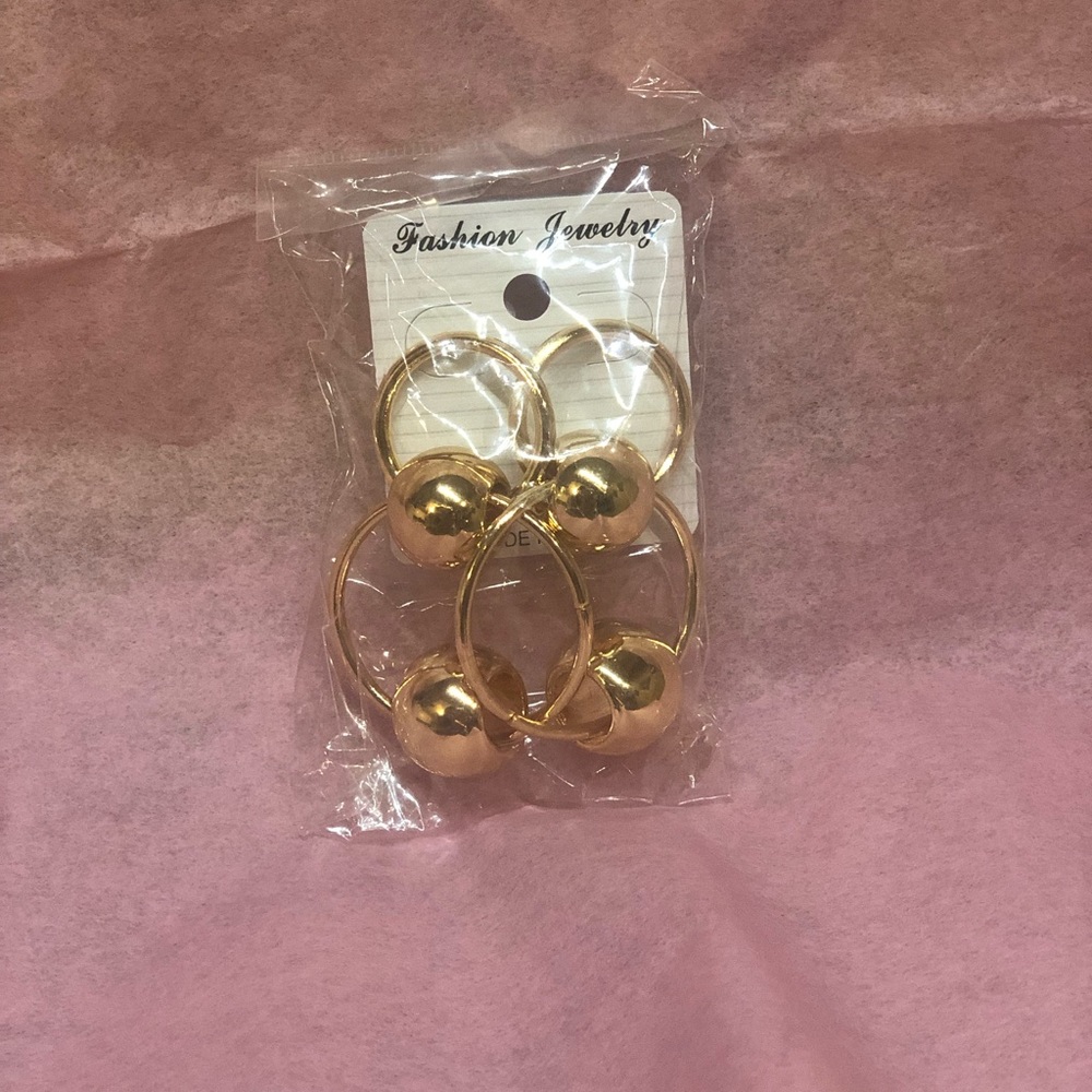 Hooped Bangle Earrings - Picture 2 of 3